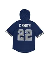 Men's Mitchell & Ness Walter Payton Navy Chicago Bears Retired Player Mesh  Name & Number Hoodie T-Shirt 