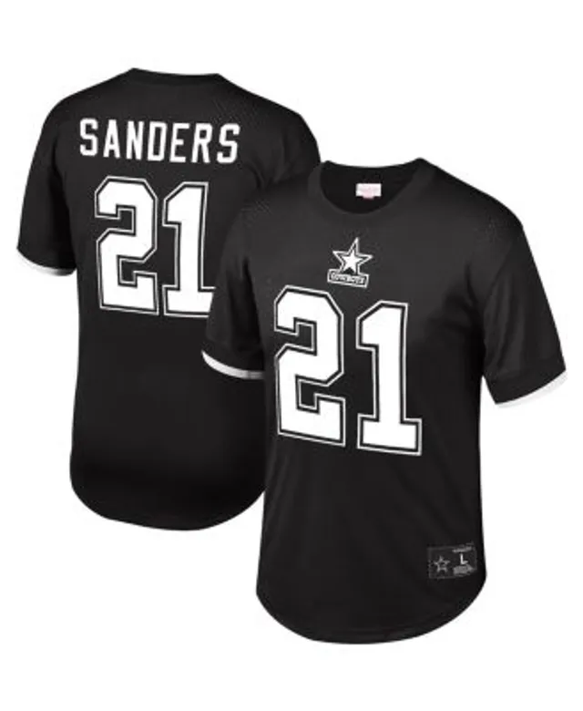 Men's Mitchell & Ness Deion Sanders Scarlet San Francisco 49ers Mesh  Retired Player Name & Number