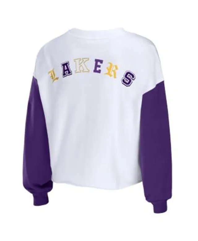 Women's NBA Los Angeles Lakers Contrast Long Sleeve Crew