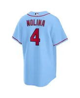 Men's Nike Yadier Molina White St. Louis Cardinals Home Replica Player Name Jersey(3XL)