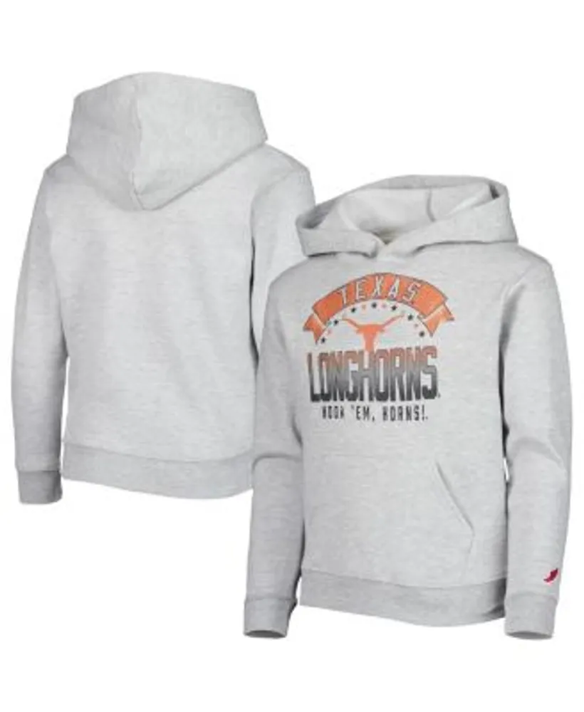 Youth Heather Gray/Royal Chicago Cubs Playmaker Pullover Hoodie