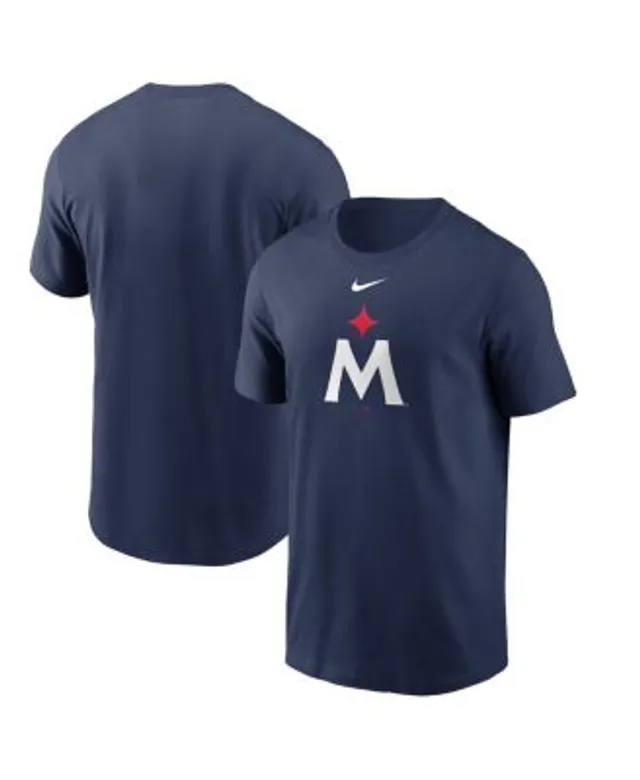 Women's Wear by Erin Andrews Navy Minnesota Twins Notch Neck Tie-Dye T-Shirt Size: Large