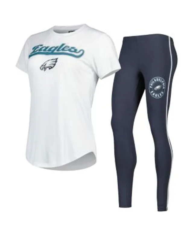 New York Yankees Concepts Sport Women's Sonata T-Shirt & Leggings Sleep Set  - Charcoal/White