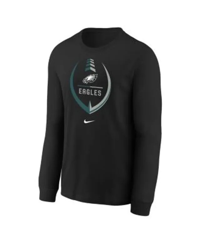 Jalen Hurts Philadelphia Eagles Youth Mainliner Player Name & Number Long  Sleeve T-Shirt - Black