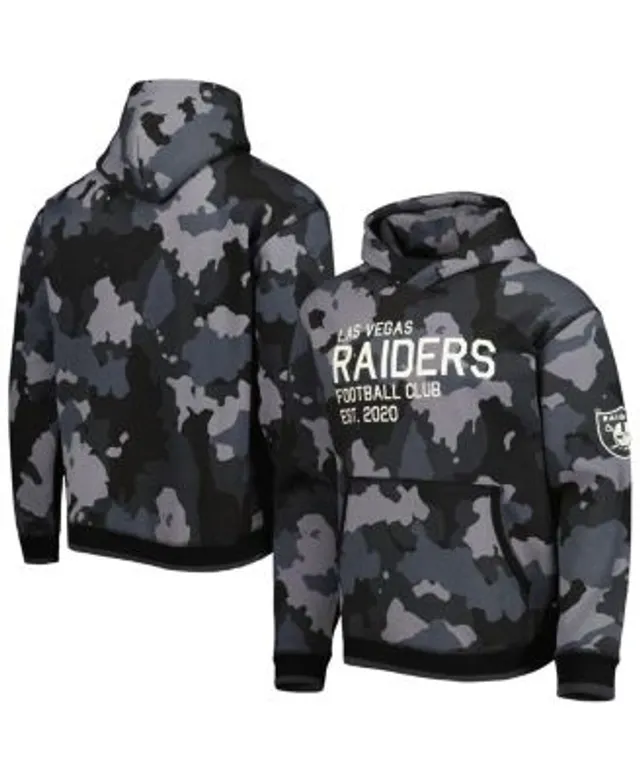 Las Vegas Raiders New Era Team Tie-Dye Pullover Hoodie - Black