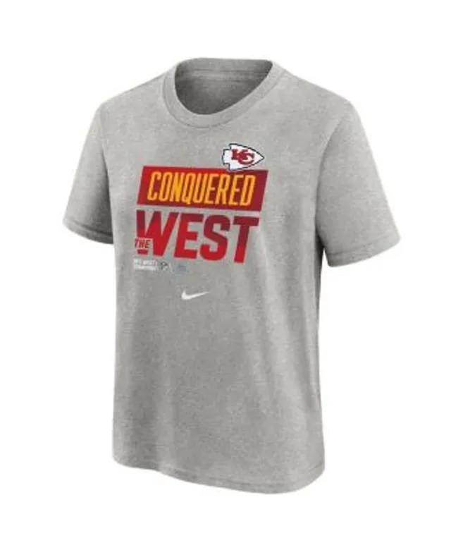 Men's Nike Red Kansas City Chiefs 2022 AFC West Division Champions Locker Room Trophy Collection T-Shirt Size: Small