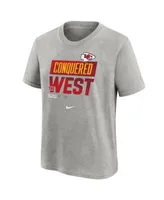 : Youth Heather Gray Kansas City Chiefs 2022 AFC Champions Locker  Room Trophy Collection T-Shirt : Sports & Outdoors