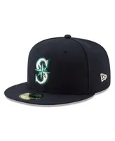 NEW ERA AUTHENTIC COLLECTION SEATTLE MARINERS ON-FIELD FITTED GAME HAT