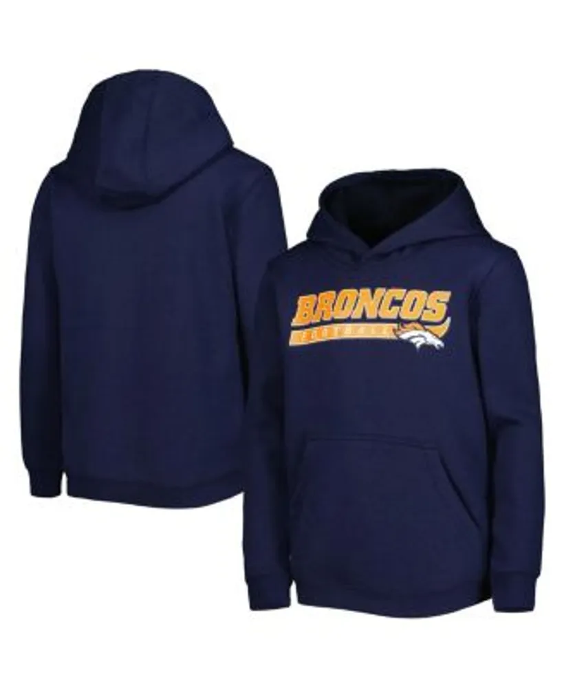 Outerstuff Youth Boys Navy Denver Broncos Take the Lead Pullover