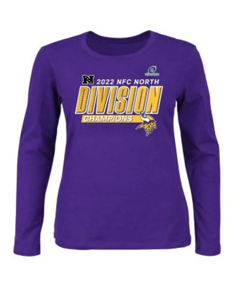 Men's Fanatics Branded Purple Minnesota Vikings 2022 NFC North Division  Champions Divide & Conquer T-Shirt