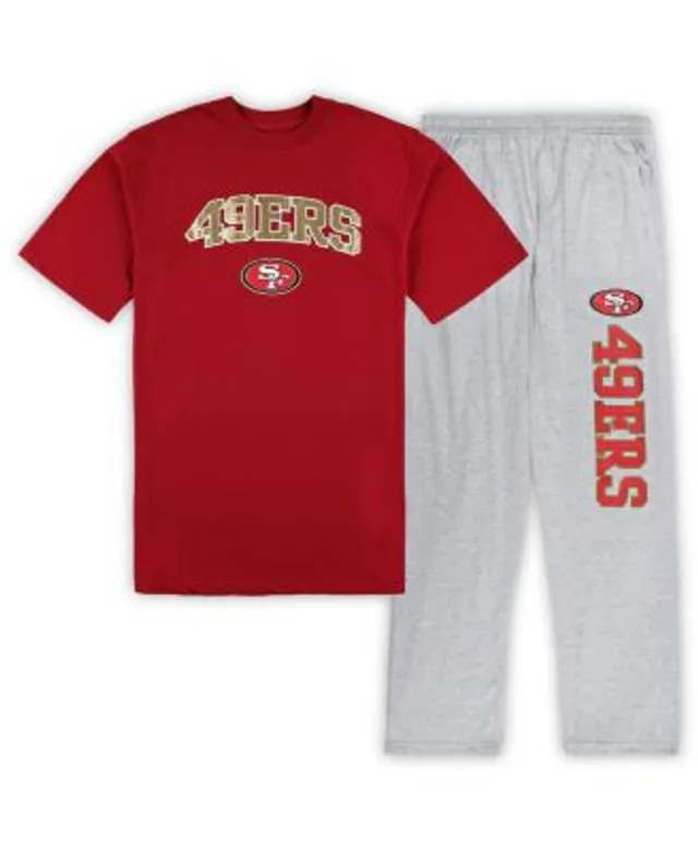 Concepts Sport Aqua/Heather Gray Miami Dolphins Big & Tall T-Shirt & Pajama Pants Sleep Set