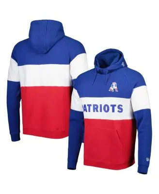 Men's Starter Royal/Heather Charcoal New England Patriots Extreme Vintage  Logos Pullover Hoodie