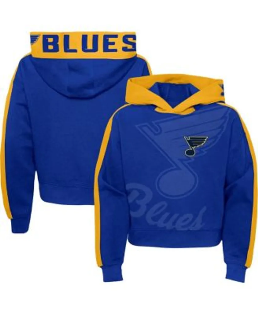 Outerstuff Girls Youth Blue St. Louis Blues Record Setter Pullover