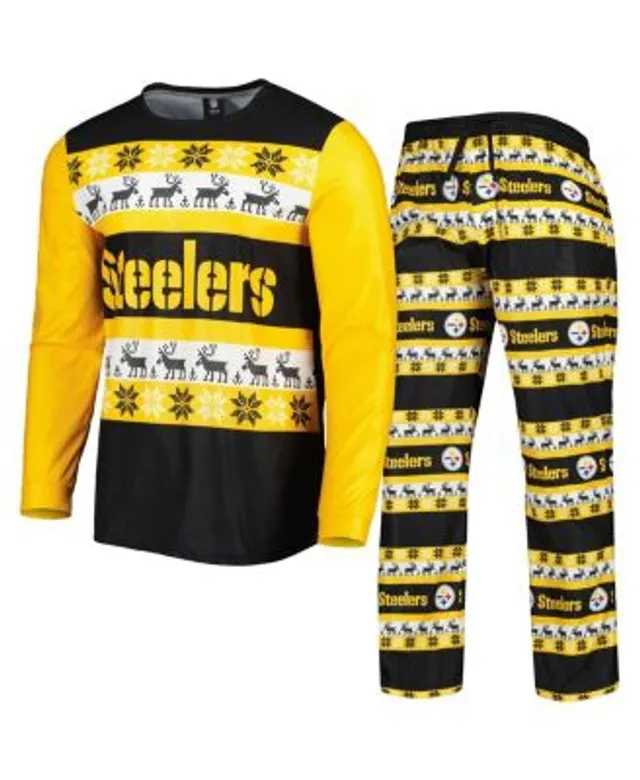 Concepts Sport Men's Black Pittsburgh Steelers Ultimate Plaid Flannel Pajama  Pants