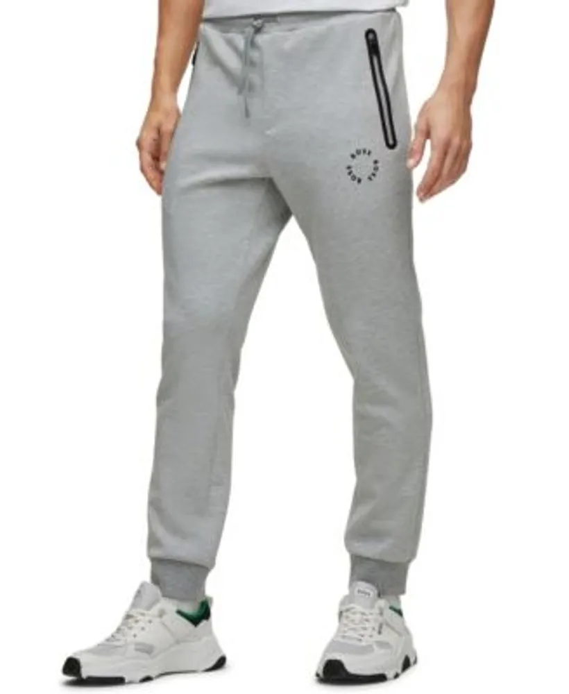 campagne Kinderen werkwoord Hugo Boss BOSS Men's Cotton-Blend Tracksuit Bottoms with Raised Circular  Branding | The Shops at Willow Bend