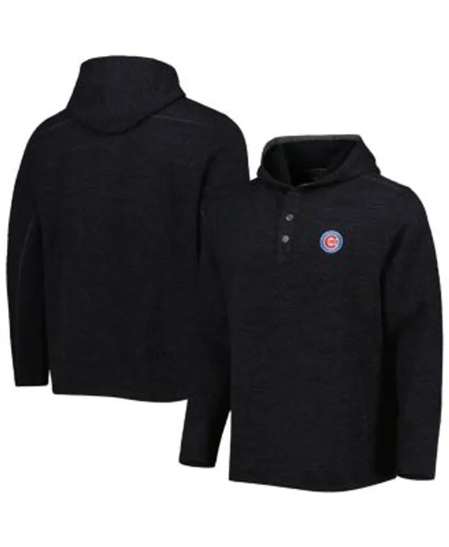 New Era Red Chicago Cubs Raglan Quarter-Zip Hoodie