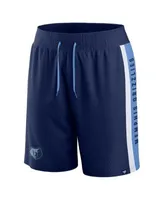 Men's Fanatics Branded Navy Memphis Grizzlies Referee Iconic Mesh Shorts