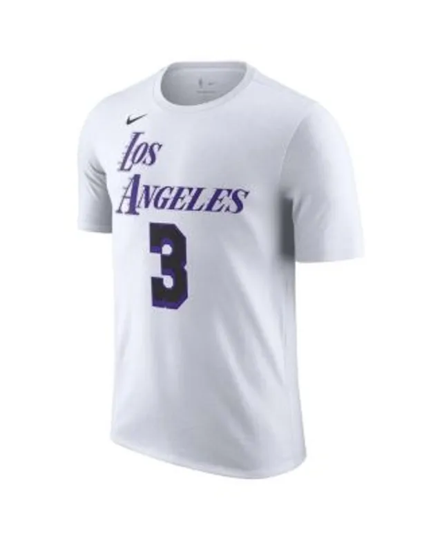 Men's Nike Anthony Davis Gold Los Angeles Lakers Diamond Icon Name & Number T-Shirt Size: Medium