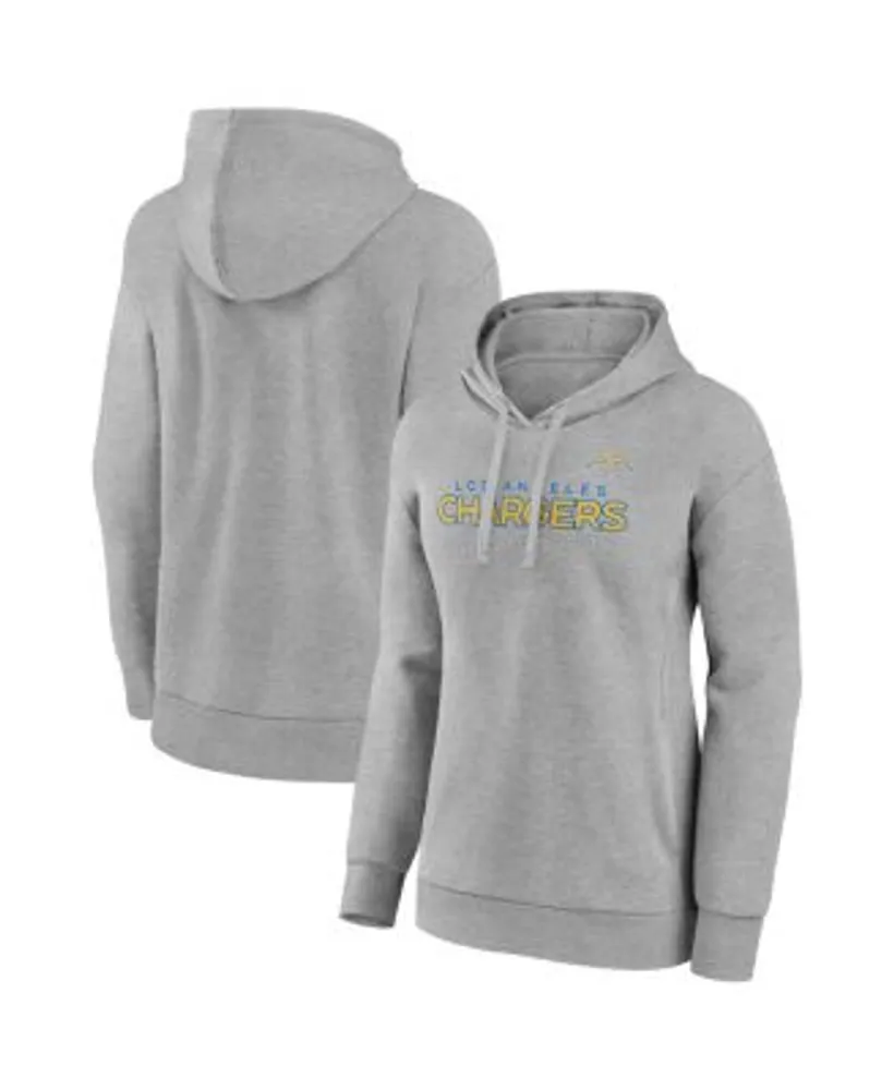 Los Angeles Dodgers Fanatics Branded Women's Simplicity Crossover V-Neck  Pullover Hoodie - Heather Charcoal