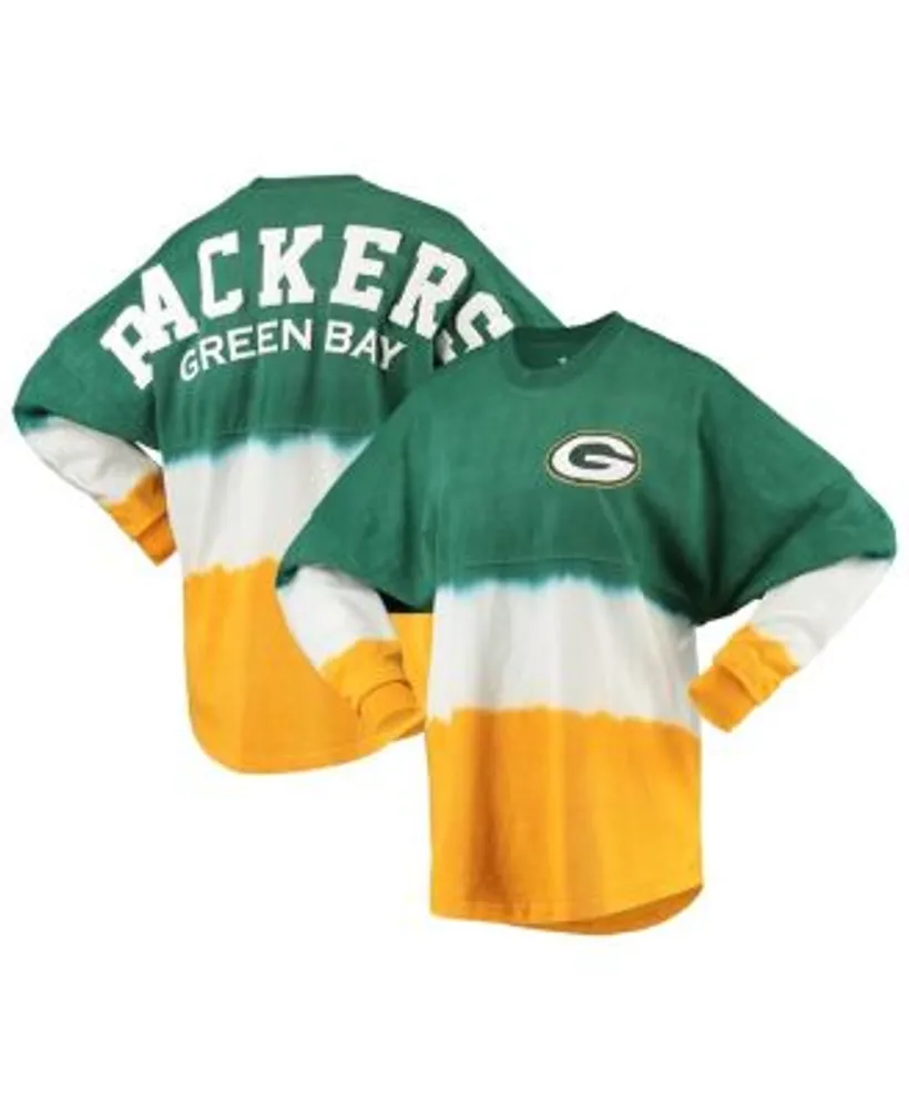 Women's New Era Green Green Bay Packers Tie-Dye Long Sleeve T-Shirt 