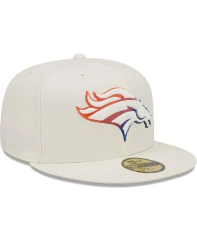 Denver Broncos New Era 2022 Sideline 59FIFTY Fitted Hat - Cream/Orange