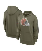 Women's Nike Olive Tennessee Titans 2022 Salute to Service Performance Pullover Hoodie Size: Medium