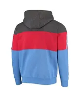 Houston Oilers Starter Extreme Throwback Full-Zip Hoodie - Light Blue/Red