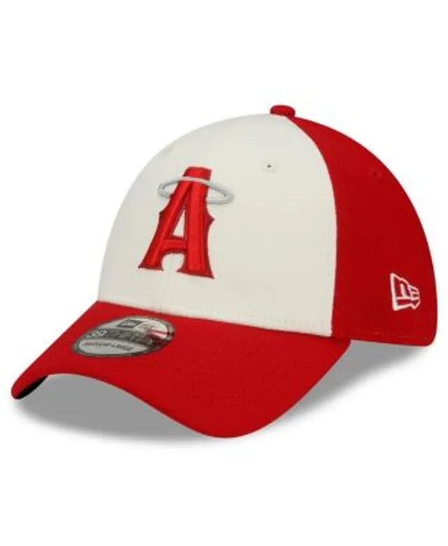 Men's Red, White Los Angeles Angels 2023 On-Field Batting Practice 39THIRTY  Flex Hat