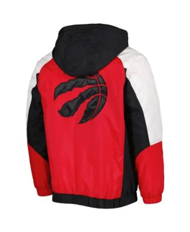 Chicago Bulls Starter Body Check Raglan Hoodie Half-Zip Jacket - Red