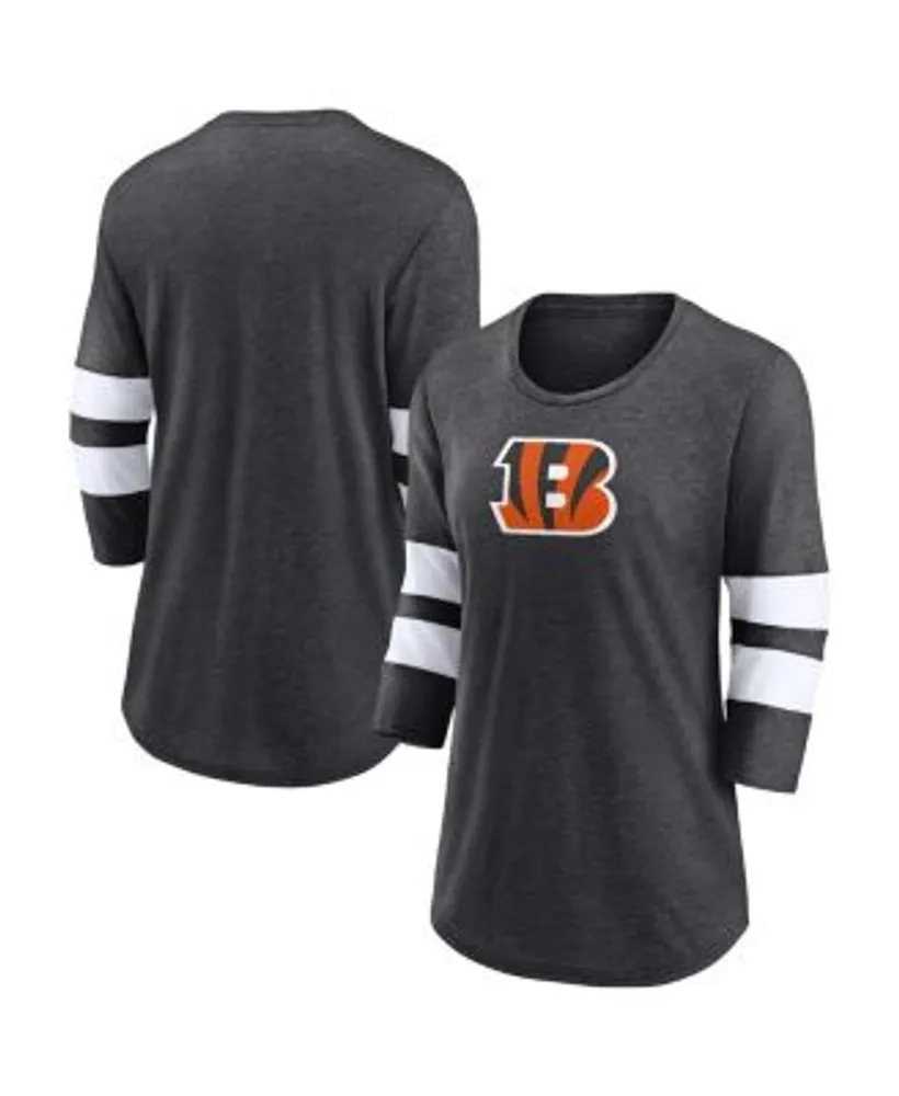 Men's Fanatics Branded Heathered Gray/Black Cincinnati Bengals Two