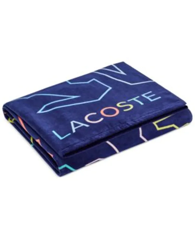 Lacoste Home Croc Badge Cotton Beach Towel - Macy's