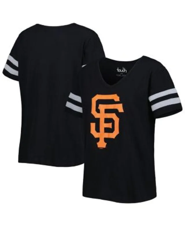 Women's Nike Black San Francisco Giants Mesh V-Neck T-Shirt