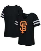 San Francisco Giants Touch Women's Triple Play V-Neck T-Shirt - Black