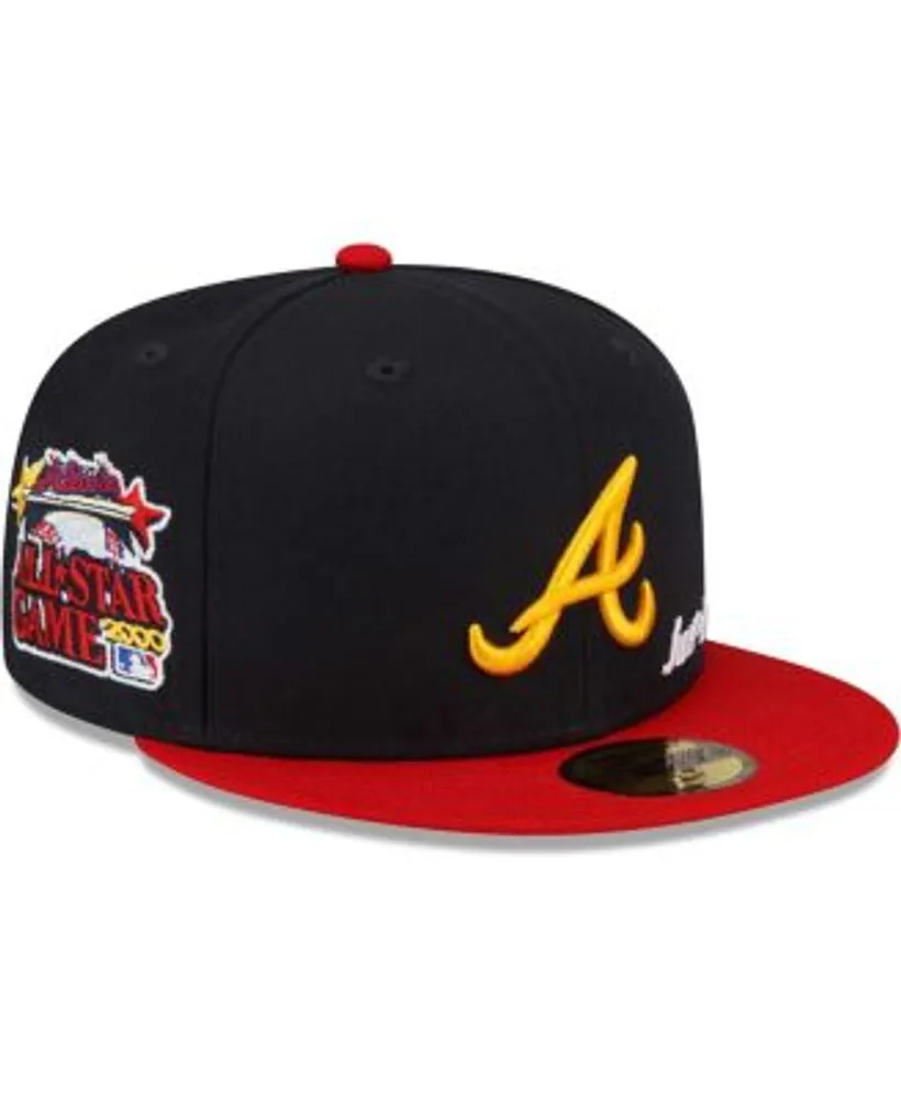 New Era Men's x Just Don Navy, Red Atlanta Braves 2000 MLB All-Star Game  59FIFTY Fitted Hat