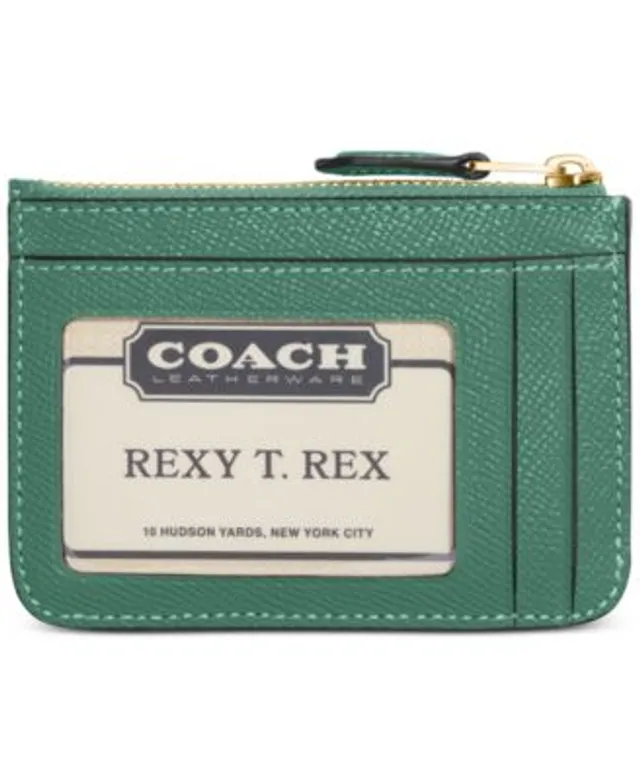 COACH Crossgrain Leather Mini Skinny ID Case - Macy's