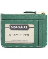 COACH Mini Skinny ID Case in Crossgrain Leather - Macy's