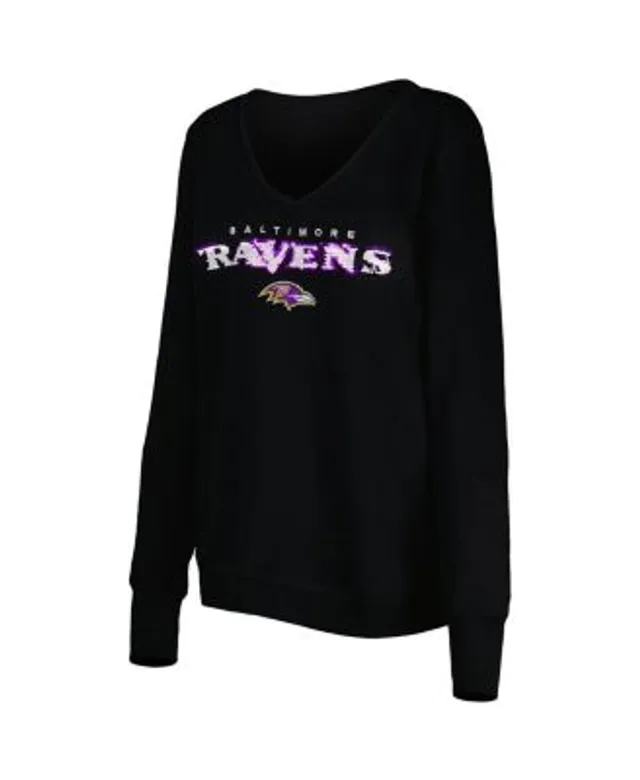 Las Vegas Raiders Cuce Women's Sequin Logo V-Neck Pullover