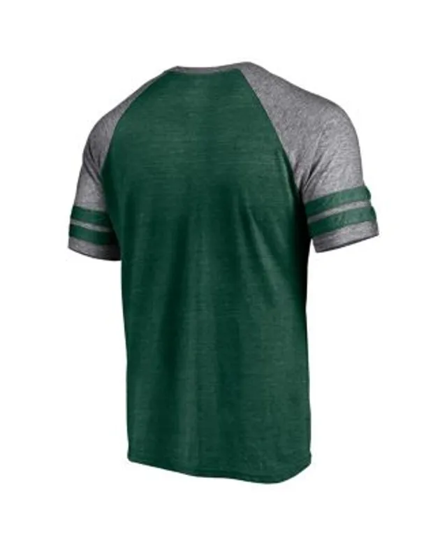 Men's Heathered Charcoal Oakland Athletics Big & Tall Long Sleeve Team T- Shirt