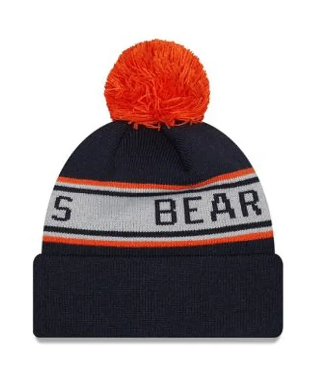 Men's New Era Navy Chicago Bears 2022 Sideline Cuffed Pom Knit Hat