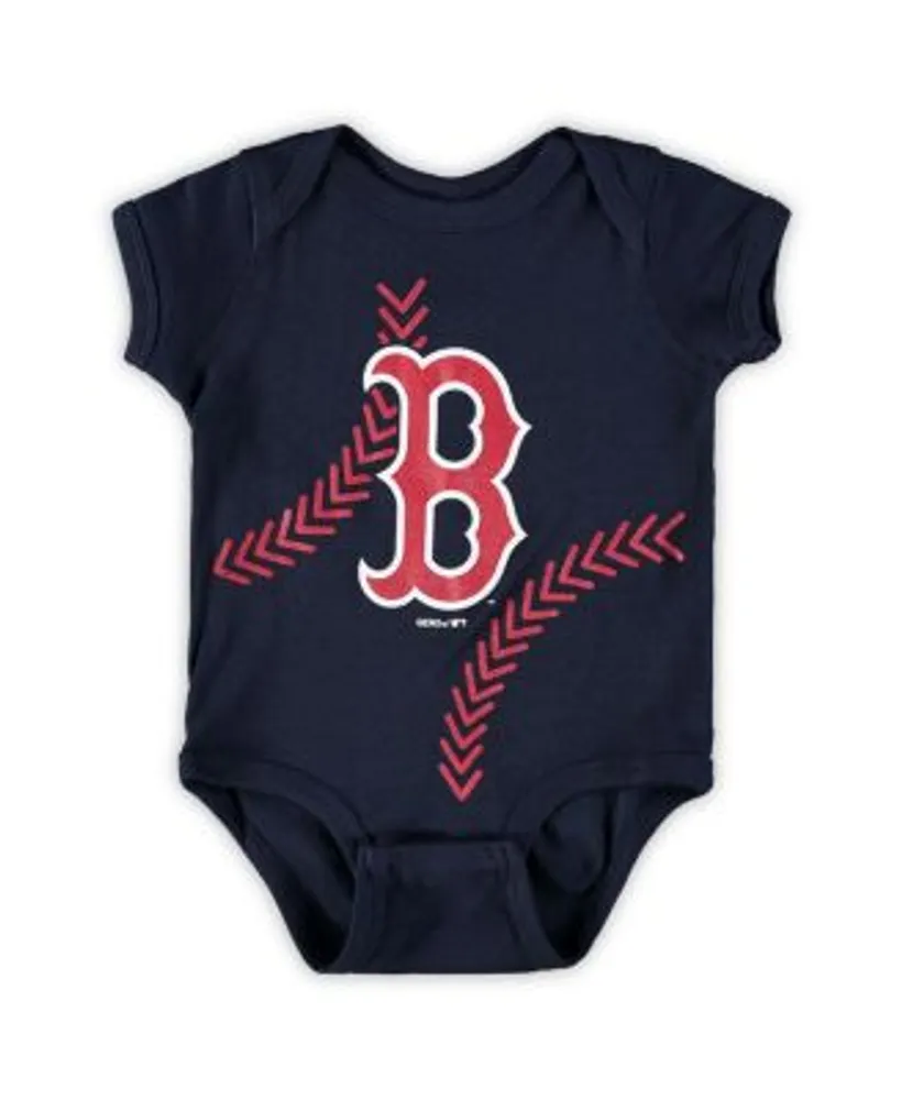 Outerstuff Newborn and Infant Boys Girls Boston Red Sox Navy, Red,  Heathered Gray Game Time Three-Piece Bodysuit Set