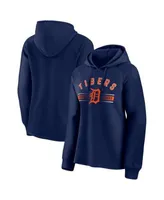 Women's Fanatics Branded Navy Detroit Tigers Perfect Play Raglan Pullover  Hoodie