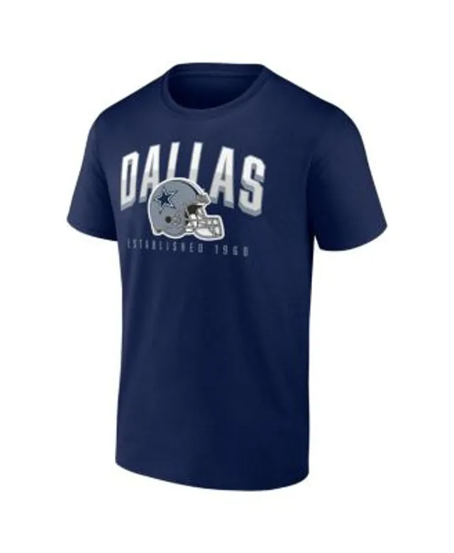 Women's Fanatics Branded Navy/White Dallas Cowboys Short & Long Sleeve  T-Shirt Combo Pack