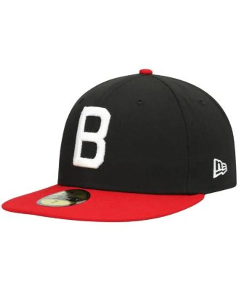 New Era Men's Black Birmingham Barons Alternate Logo 2 Authentic Collection  59Fifty Fitted Hat