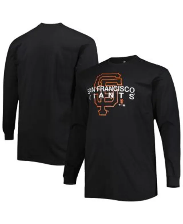 Profile Men's Black San Francisco Giants Big & Tall Father's Day #1 Dad T-Shirt