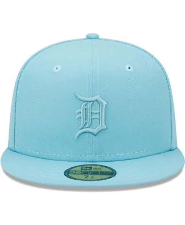 Detroit Tigers New Era Spring Color Two-Tone 59FIFTY Fitted Hat - Light Blue /Red