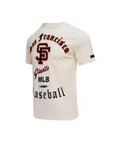 Pro Standard Men's Cream San Diego Padres Cooperstown Collection Old  English T-shirt