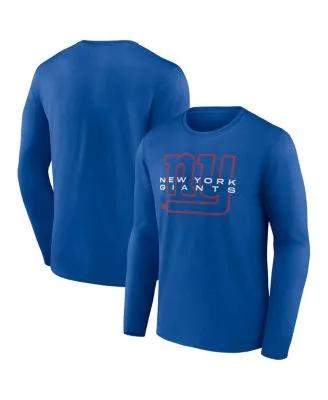 Men's Starter Royal/White New York Giants Halftime Long Sleeve T-Shirt