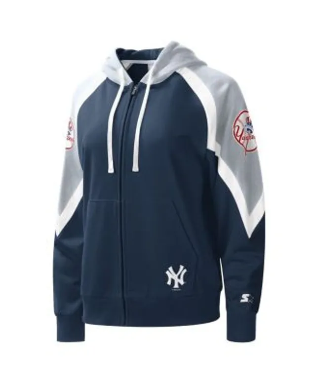 Women's Starter Navy/Orange Detroit Tigers Hail Mary Full-Zip