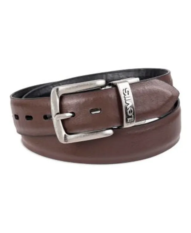 Levi's Men's Reversible Casual Jeans Belt, Brown/Black 1, Small (30-32) at   Men's Clothing store