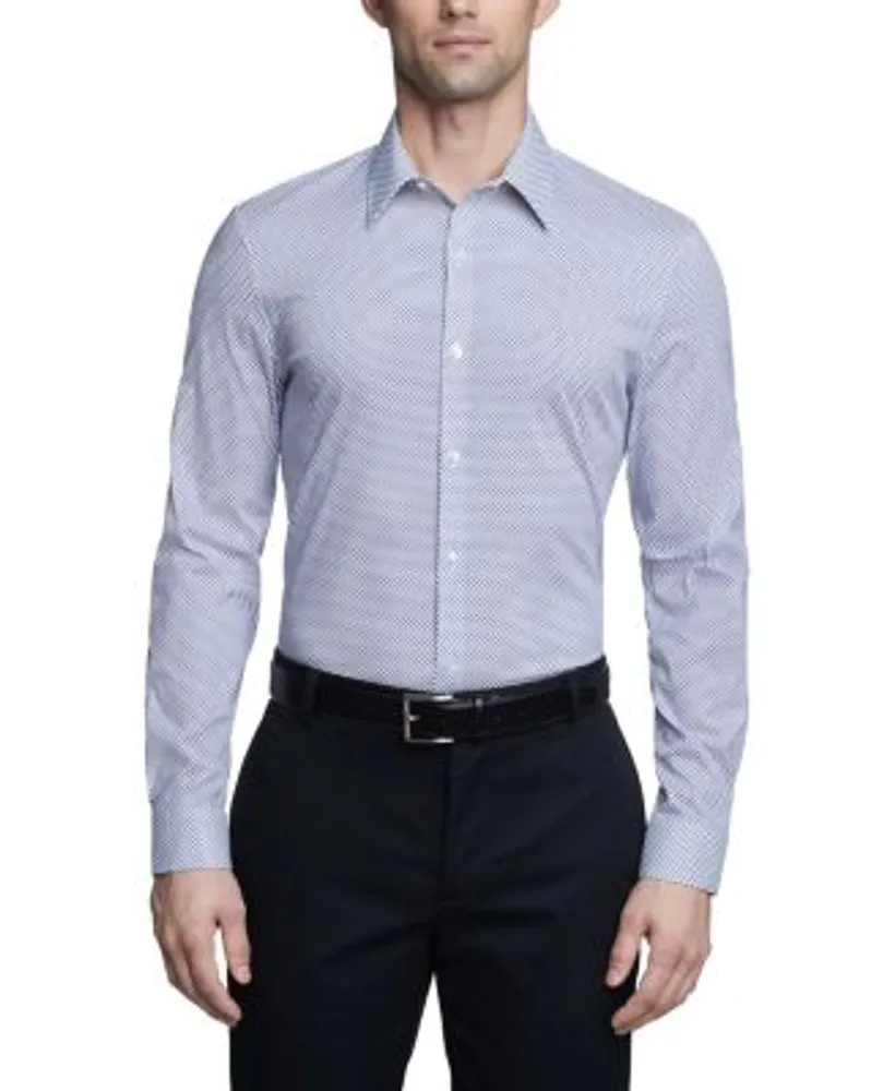 in de rij gaan staan Ik heb een contract gemaakt nieuwigheid Calvin Klein Men's Stain Shield Extra Slim Fit Stretch Untucked Dress Shirt  | Dulles Town Center